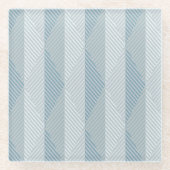 Abstracte etnische vectorachtergrond glazen onderzetter (Voorkant)