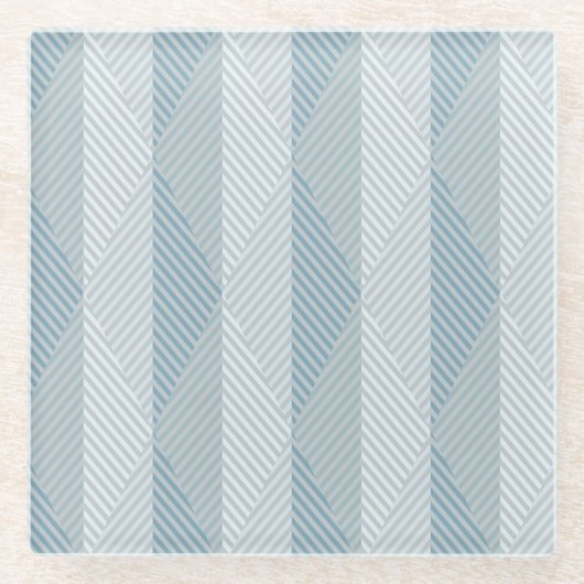 Abstracte etnische vectorachtergrond glazen onderzetter (Voorkant)