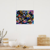 Abstracte Etude 062426 Poster (Keuken)