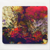 Abstracte Evening Red, Cream & Midnight Swirl Muismat (Voorkant)