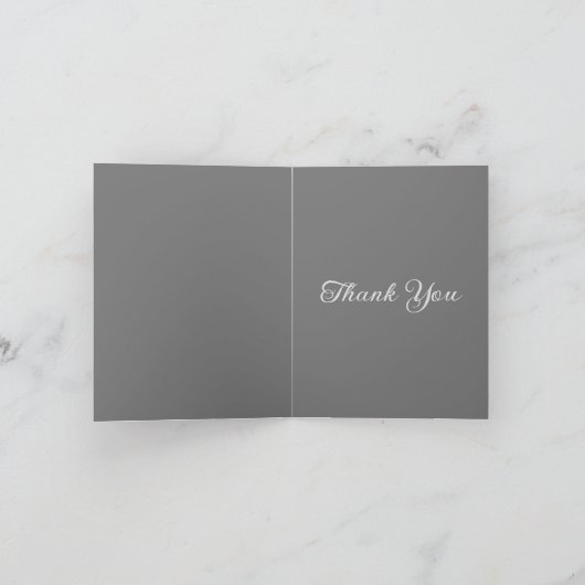 Abstracte Evergreens Bedankkaart (Binnen)