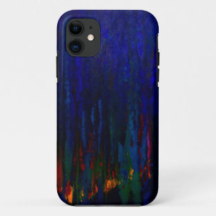 "Abstracte Evergreens" Blue iPhone5 Hoesje