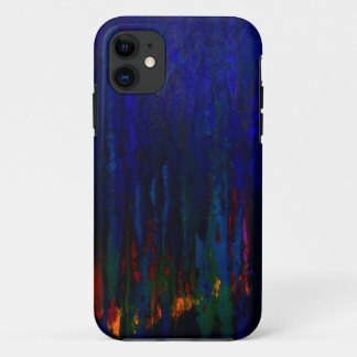 "Abstracte Evergreens" Blue iPhone5 Hoesje