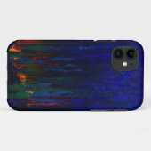 "Abstracte Evergreens" Blue iPhone5 Hoesje (Achterkant (horizontaal))