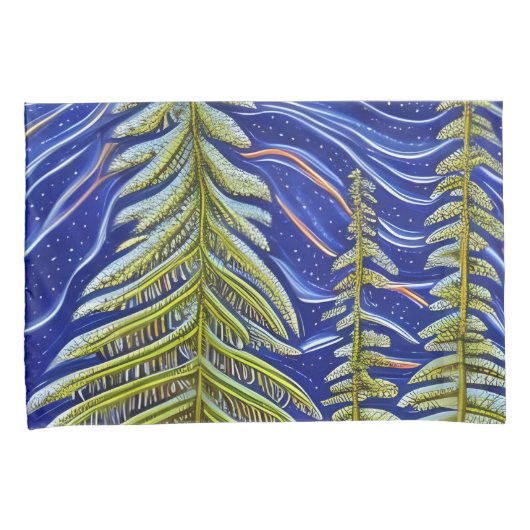 Abstracte Evergreens Kussensloop (Voorkant-Rechts)