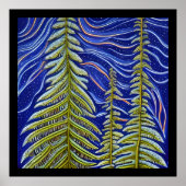 Abstracte Evergreens Poster (Voorkant)