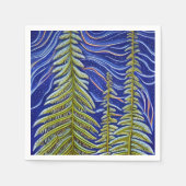 Abstracte Evergreens Servet (Voorkant)