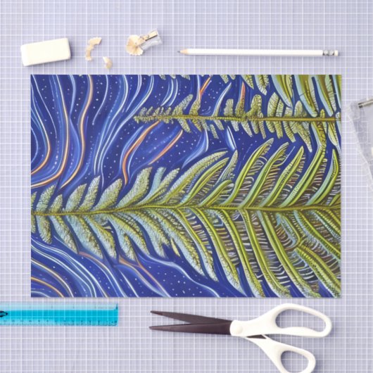 Abstracte Evergreens Tissuepapier (Craft)