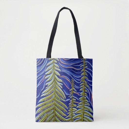 Abstracte Evergreens Tote Bag (Voorkant)