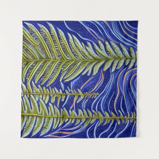 Abstracte Evergreens Wandkleed (Voorkant (horizontaal))