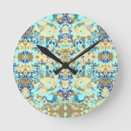 Abstracte exclusieve etnische patronen ronde klok