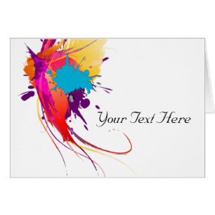 Abstracte exotische Spletters voor het verven van