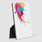 Abstracte exotische Spletters voor het verven van  Fotoplaat (Zijkant)