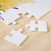 Abstracte exotische Spletters voor het verven van Legpuzzel (Zijkant)