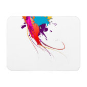 Abstracte exotische Spletters voor het verven van Magneet (Horizontaal)