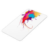 Abstracte exotische Spletters voor het verven van  Magneet (Linkerzijde)