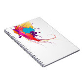 Abstracte exotische Spletters voor het verven van Notitieboek (Rechterzijde)