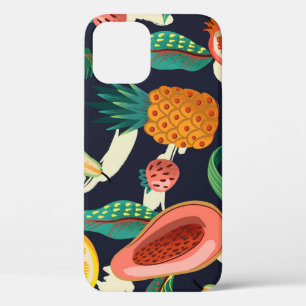Abstracte exotische vruchten: naadloos getextureer Case-Mate iPhone case