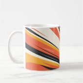 Abstracte explosie in warme tinten koffiemok (Links)