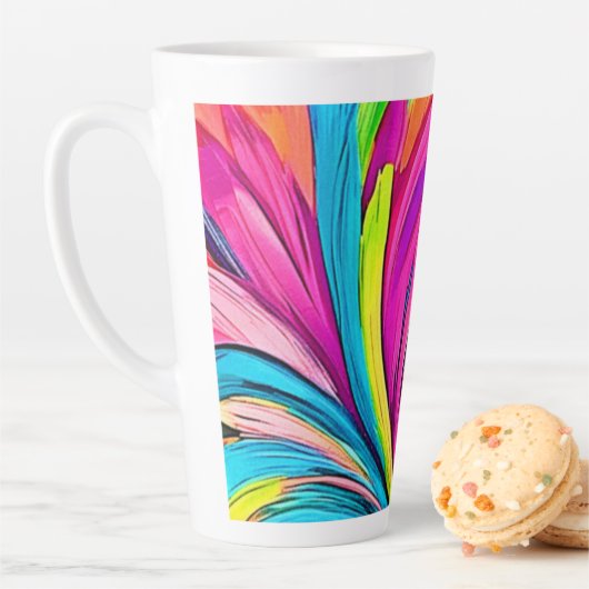 Abstracte explosie latte mok (In situ)