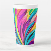 Abstracte explosie latte mok (Voorkant)