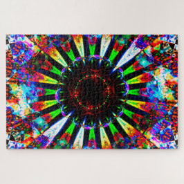 Abstracte explosie legpuzzel