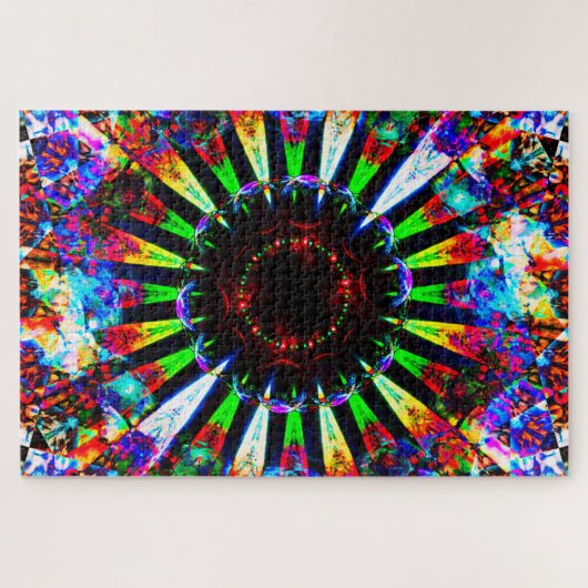 Abstracte explosie legpuzzel (Horizontaal)