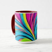 Abstracte explosie mok (Voorkant links)