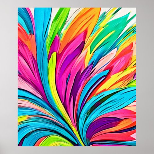 Abstracte explosie poster (Voorkant)