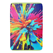 Abstracte explosie van kleur en verf badmat (Voorkant Verticaal)