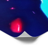 Abstracte explosie van kleur en verf poster (Hoek)
