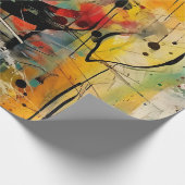 Abstracte explosie van levendige kleuren en dynami cadeaupapier (Hoek)