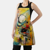 Abstracte explosie van levendige kleuren en dynami schort (Insitu)