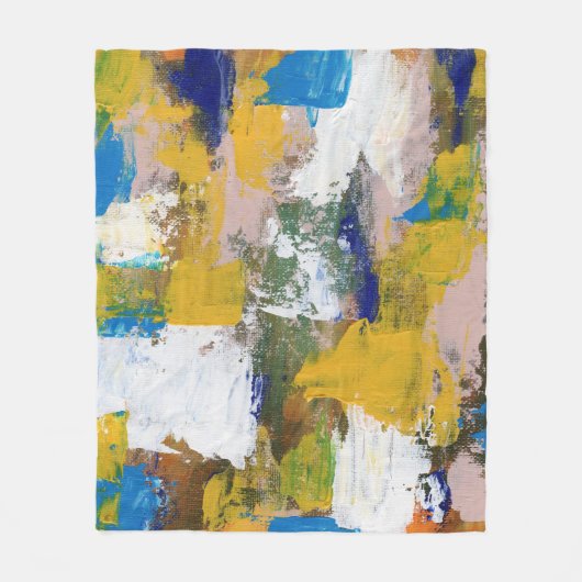 Abstracte expressie #11 door Michael Moffa Fleece Deken (Voorkant)