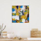 Abstracte expressie #11 door Michael Moffa Poster (Keuken)