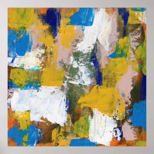 Abstracte expressie #11 door Michael Moffa Poster (Voorkant)