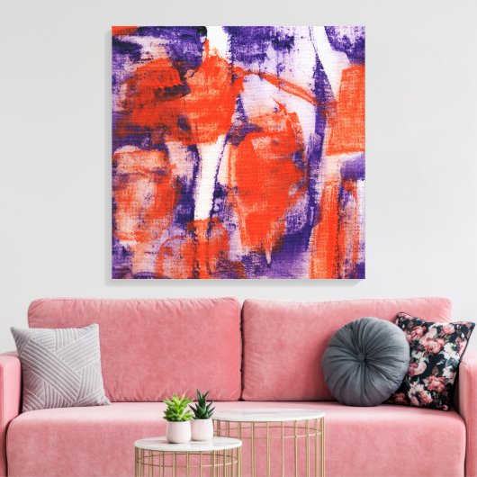 Abstracte expressie #12 door Michael Moffa Canvas Afdruk (Insitu (Woonkamer))