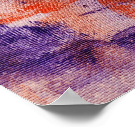 Abstracte expressie #12 door Michael Moffa Poster (Hoek)