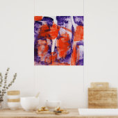 Abstracte expressie #12 door Michael Moffa Poster (Keuken)