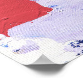 Abstracte expressie #1 door Michael Moffa Poster (Hoek)