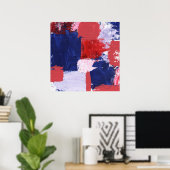 Abstracte expressie #1 door Michael Moffa Poster (Thuiskantoor)