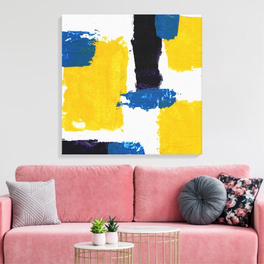 Abstracte expressie #2 door Michael Moffa Canvas Afdruk (Insitu (Woonkamer))