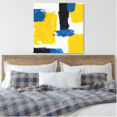 Abstracte expressie #2 door Michael Moffa Canvas Afdruk (Insitu (Slaapkamer))