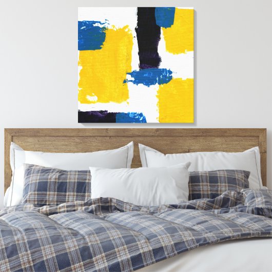 Abstracte expressie #2 door Michael Moffa Canvas Afdruk (Insitu (Slaapkamer))