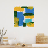 Abstracte expressie #3 door Michael Moffa Poster (Keuken)