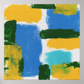 Abstracte expressie #3 door Michael Moffa Poster (Voorkant)