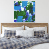 Abstracte expressie #4 door Michael Moffa Canvas Afdruk (Insitu (Slaapkamer))