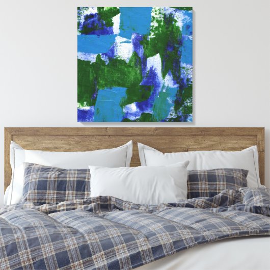 Abstracte expressie #4 door Michael Moffa Canvas Afdruk (Insitu (Slaapkamer))