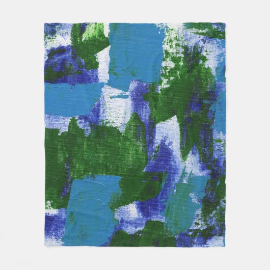 Abstracte expressie #4 door Michael Moffa Fleece Deken (Voorkant)