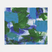 Abstracte expressie #4 door Michael Moffa Fleece Deken (Voorkant (Horizontaal))